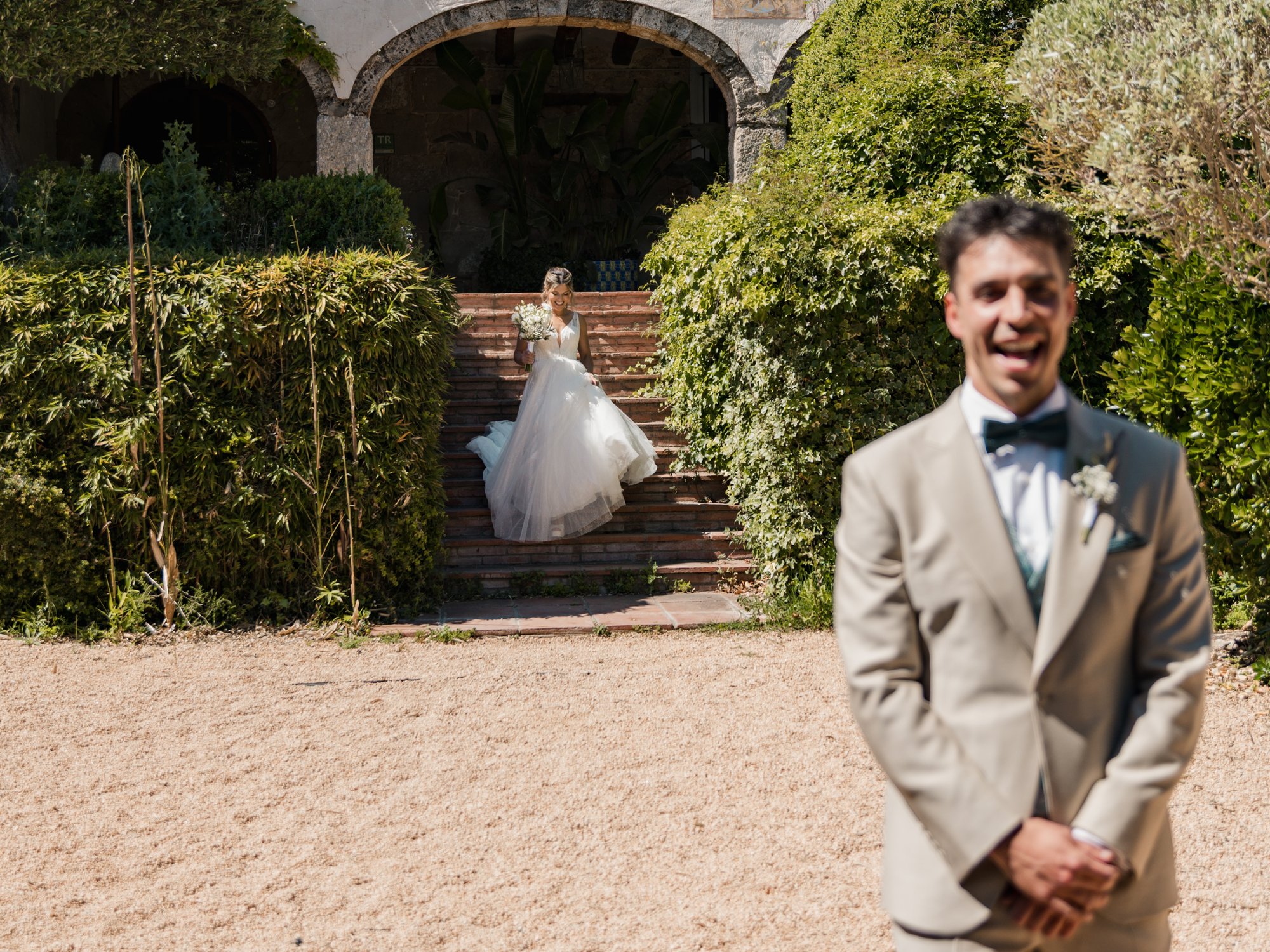 Retrato natural de boda