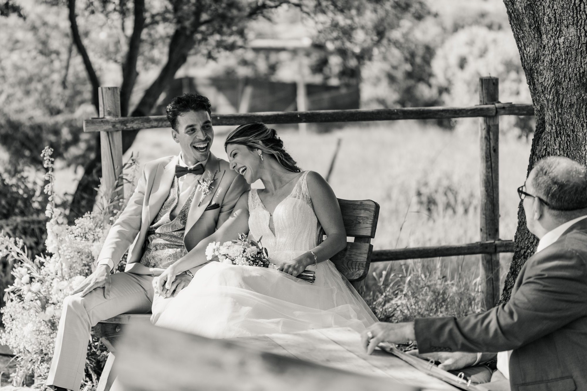Retrato de boda de Loredana y Albert