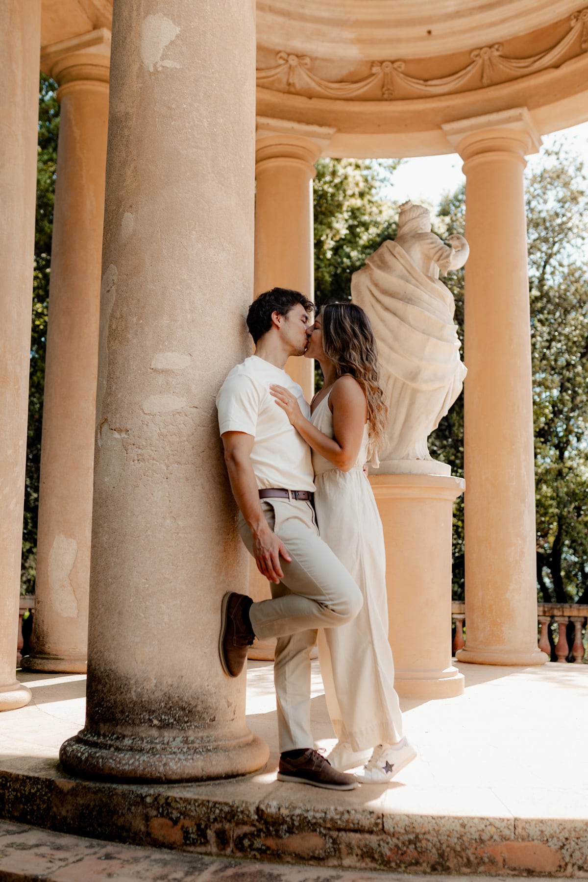 Detalle de pareja en Barcelona