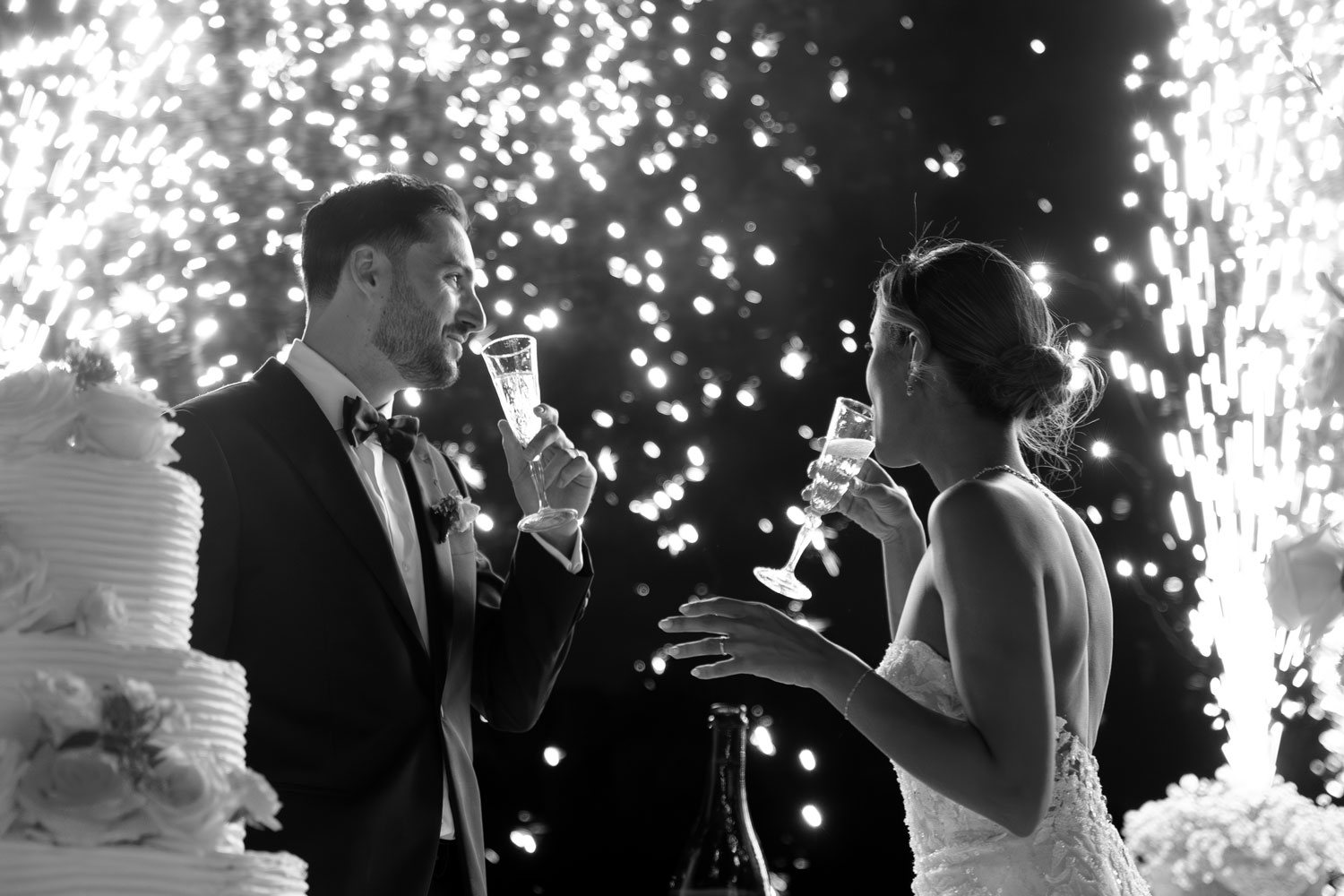 Retrato de pareja en blanco y negro